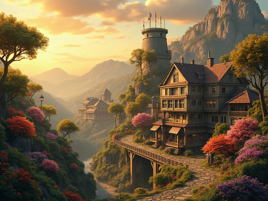 krislipman's tweet image. "Solarpunk Village" from #Grok2images #funmode