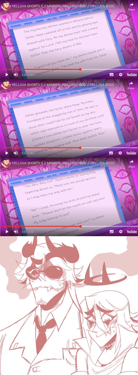 They read it. #satan #cain #helluvaboss #HazbinHotel