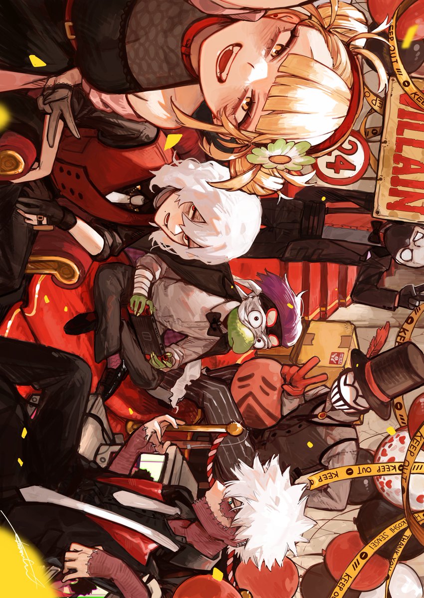 #WBH_FANART #頑張れって感じのファンアート 

敵連合が大好きだーーーーーー！！！！
I LOOOOOVE LEAGUE OF VILLAINS ❣️