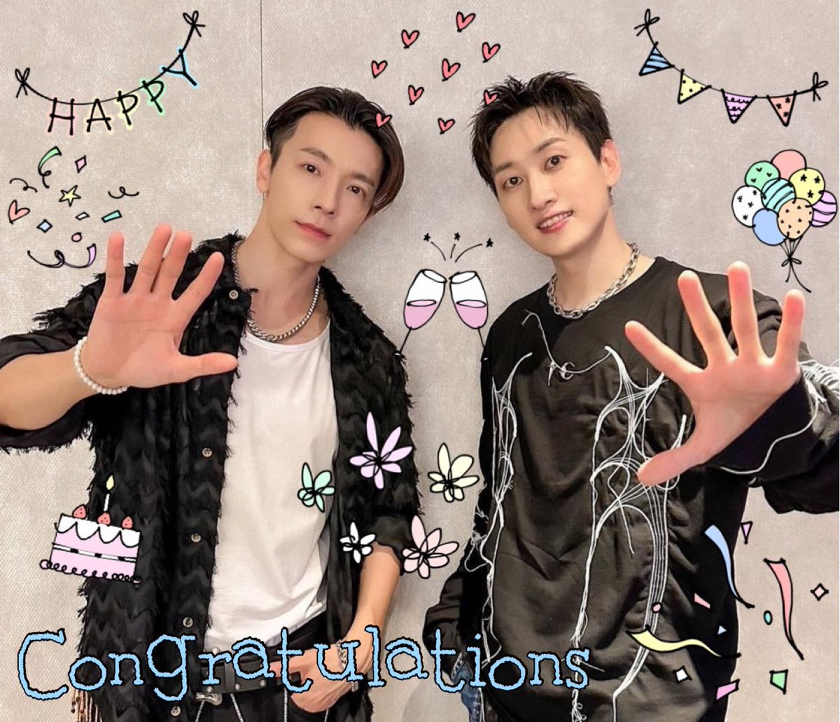 haeunhae86's tweet photo. ☀️:.*໒꒱·̩͙ ℋ𝒶𝓅𝓅𝓎 🥇𝒜𝓃𝓃𝒾𝓋ℯ𝓇𝓈𝒶𝓇𝓎 ໒꒱·̩͙ *🌙
ODE 𝟙周年おめでとう🥹🎂🎉
これからもずっと仲良く🐯🐰
2人の素敵な音楽やパフォーマンスを楽しみにしています🎶🕺🕺
#SuperJuniorDnE
#동해 #DONGHAE #은혁 #EUNHYUK
#ODEentertainment https://t.co/2jx1SwfGil