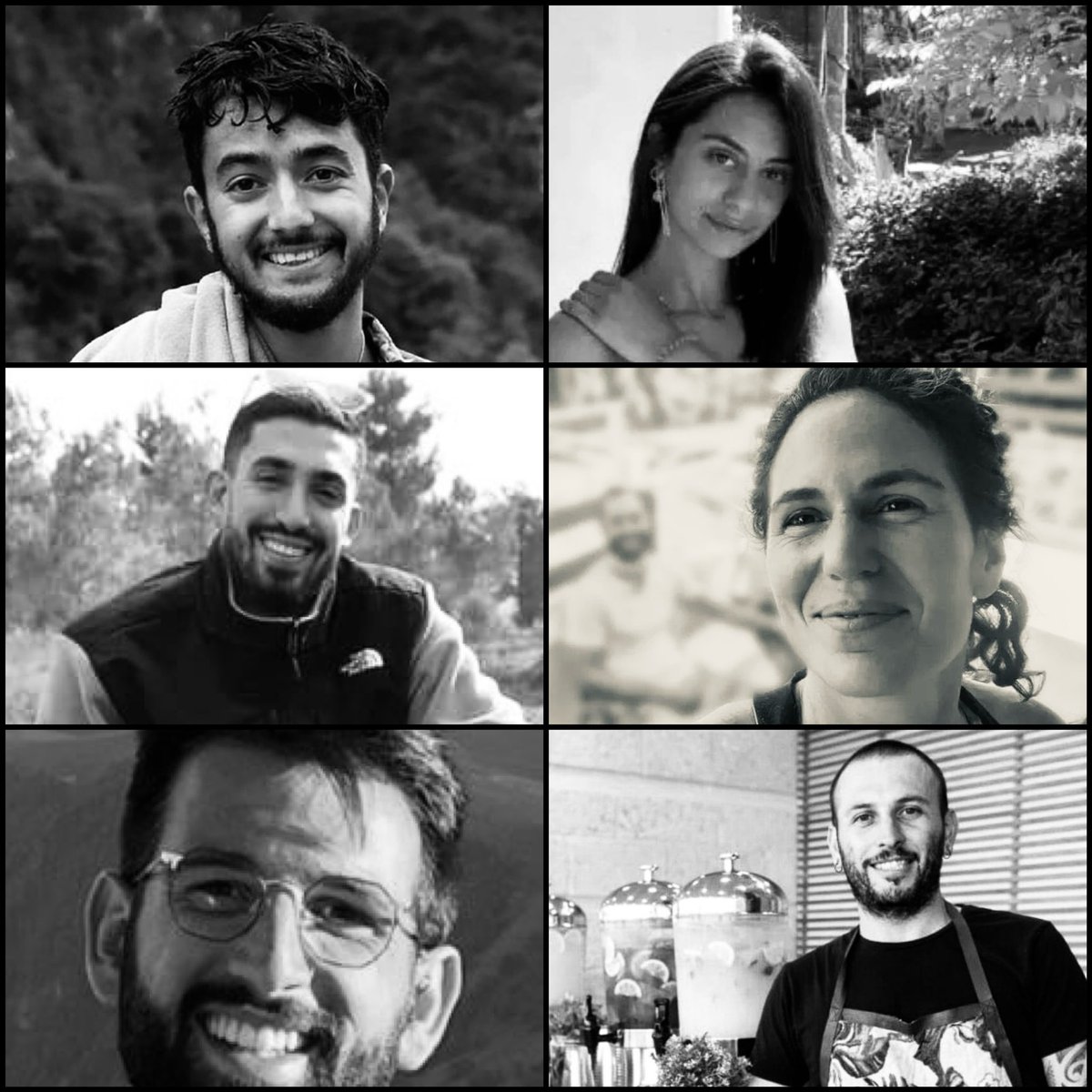 AvivaKlompas's tweet image. #BREAKING The IDF confirms it retrieved the bodies of 6 murdered hostages from Gaza.

🕯️ Ori Danino
🕯️ Carmel Gat 
🕯️ Hersh Goldberg 
🕯️ Alex Lubnov 
🕯️ Almog Sarusi 
🕯️ Edan Yerushalmi 

According to the IDF, the six were murdered by Hamas a short while, possibly around a day or…
