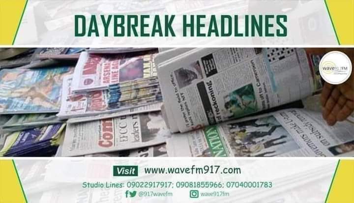 917wavefm's tweet photo. #DaybreakHeadlines w/ @certifiedvenus &amp; @AdekunleAdejum6 on #SundayMorningGlory follow the conversation:https://t.co/MDu7pRuXDO https://t.co/MZNexj99Cb