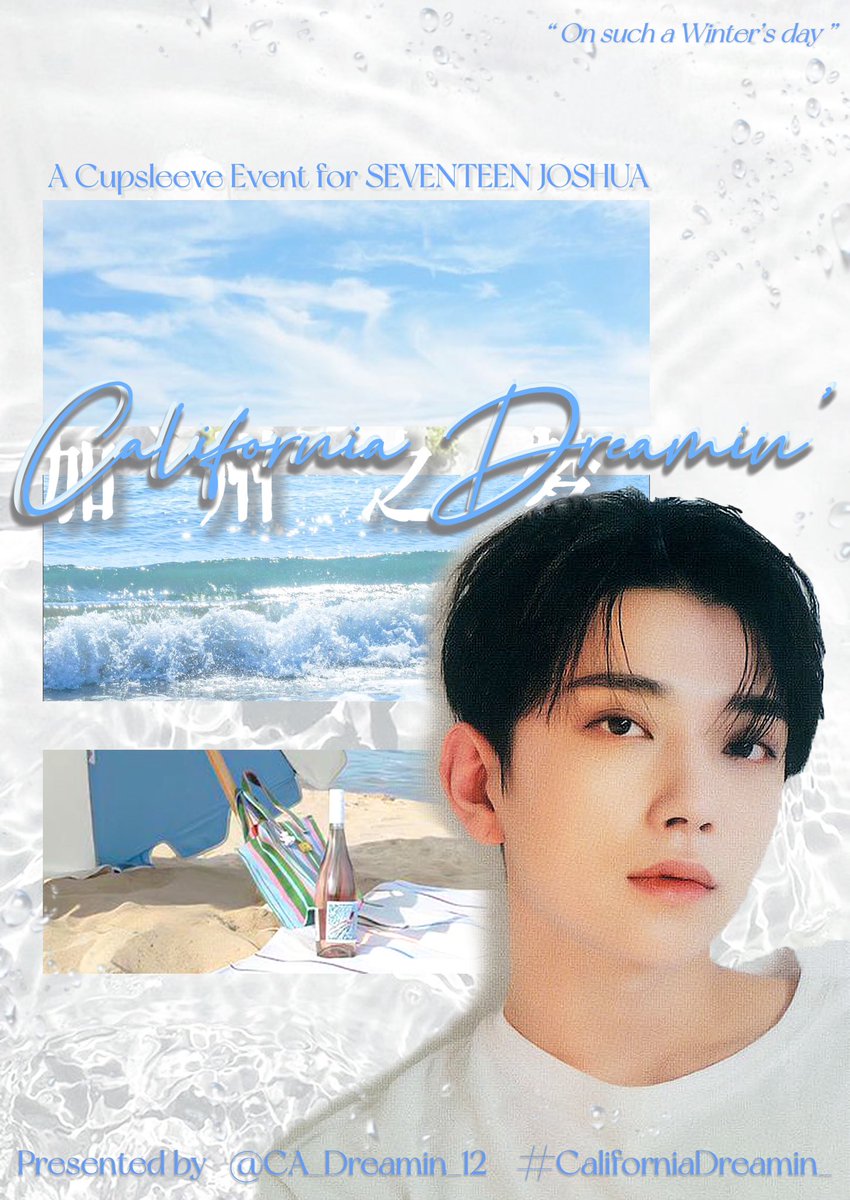 “ 𝑪𝒂𝒍𝒊𝒇𝒐𝒓𝒏𝒊𝒂 𝑫𝒓𝒆𝒂𝒎𝒊𝒏’ 
             𝑂𝑛 𝑠𝑢𝑐ℎ 𝑎 𝑊𝑖𝑛𝑡𝑒𝑟'𝑠 𝑑𝑎𝑦 ”

—♡︎ 𝑆𝑉𝑇 𝐽𝑂𝑆𝐻𝑈𝐴 𝐵𝐼𝑅𝑇𝐻𝐷𝐴𝑌 𝐸𝑉𝐸𝑁𝑇 ♡︎—

You're invited 🫧🐚
📍 Spillstone Coffee @ Pudu, KL
📆 29 Dec 2024 (Sunday)
🕓 12pm - 6pm

#CaliforniaDreamin_
