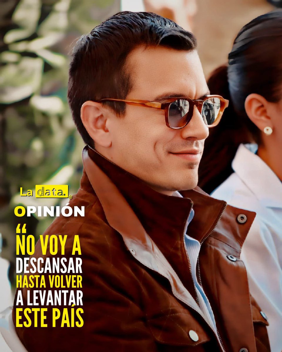 ElDatoEcua's tweet photo. #Opinión En un discurso cargado de determinación, el presidente de Ecuador, Daniel Noboa, reafirmó su compromiso con el país al declarar: "No voy a descansar hasta volver a levantar este país". 

En medio de desafíos económicos y sociales, Noboa expresó su intención de liderar un gobierno centrado en la recuperación nacional, una prioridad que ha venido marcando su agenda desde que asumió la presidencia.

El presidente destacó que su administración pondrá énfasis en revitalizar sectores estratégicos como la economía, la seguridad y la salud pública, a si mismo reitera su llamado a la ciudadanía y a las instituciones a unirse en un esfuerzo común para restaurar el bienestar del país.

Los retos son enormes, y el país espera que sus promesas de reconstrucción se materialicen en acciones concretas que beneficien a los más vulnerables y fortalezcan las bases del desarrollo ecuatoriano.

@LaDataEc 👈

#ladata #Ecuador #Gobierno #Bienestar #Niñes #Desarrollo