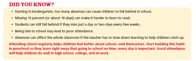 More facts about attendance and school achievement. Let's work together to have excellent attendance. #SchoolEveryDay #AttendanceAwarenessMonth #AttendanceMatters <a href="/StuServicesRUSD/">Student Services</a> <a href="/RowlandSchools/">Rowland Schools</a>