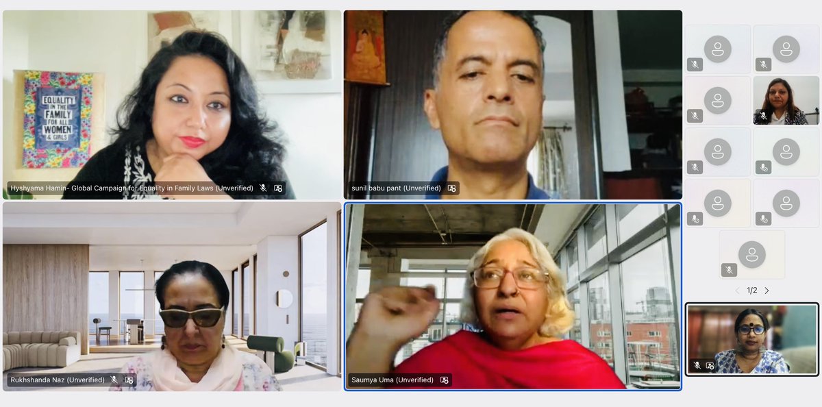 Enjoyed and learnt so much by moderating the closing panel of the International Conference on Family Laws in South Asia. Three powerful speakers from Sri Lanka, Nepal and Pakistan on feminist solidarities, fissures, slow legal reforms <a href="/JindalGLS/">JGLS</a> <a href="/SaumyaMaheshw15/">Saumya Maheshwari</a> <a href="/PLD_India/">PLD-India</a>