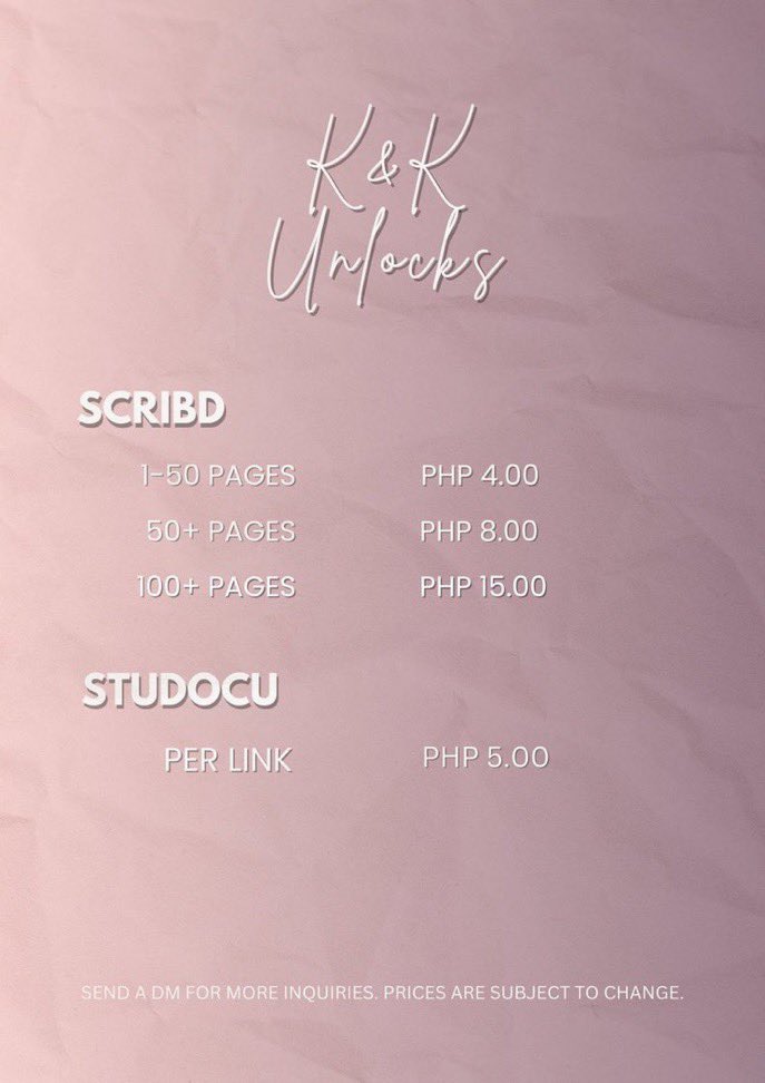 wtb / fs scribd studocu

tags: lf client ph scribd studocu unlock unlocks ph gcash maya php philippines