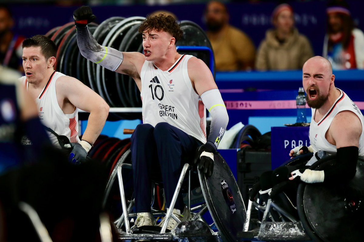 Action Shots‼️ GB narrowly beat France in a very close encounter.  The game was tense, nerve racking and brilliant. Bring on USA tonight. 😀

ParalympicsGB wheelchair rugby team are in #Paris to take part in the Paralympic Games. The Wheelchair Rugby Games start on the 29th