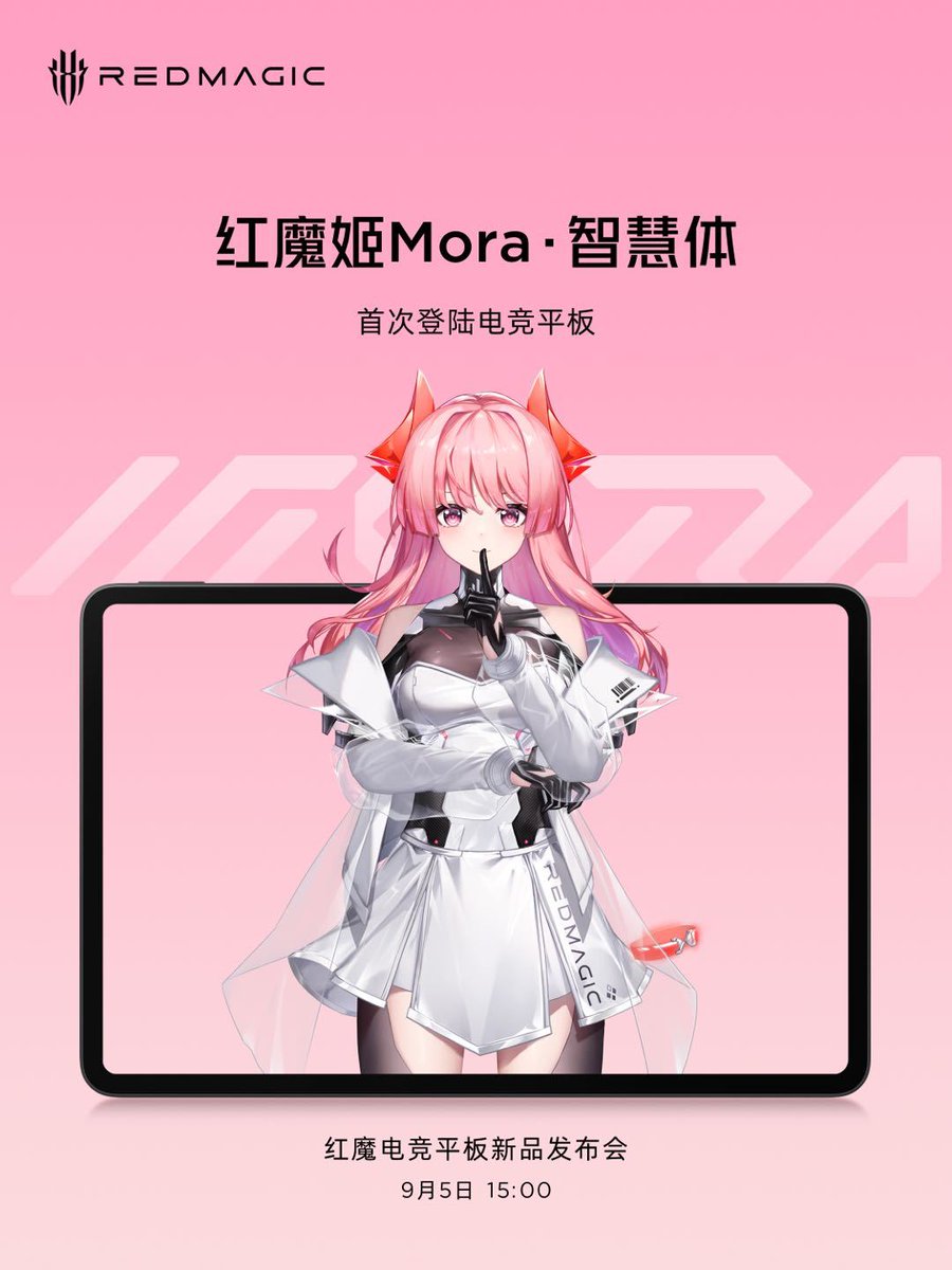 TechHome100's tweet image. Redmagic Gaming Tablet with AI Assistant
Crimson Devil Princess Mora • Intelligence
#Redmagic #RedmagicGamingTablet #RedMagic #REDMAGIC