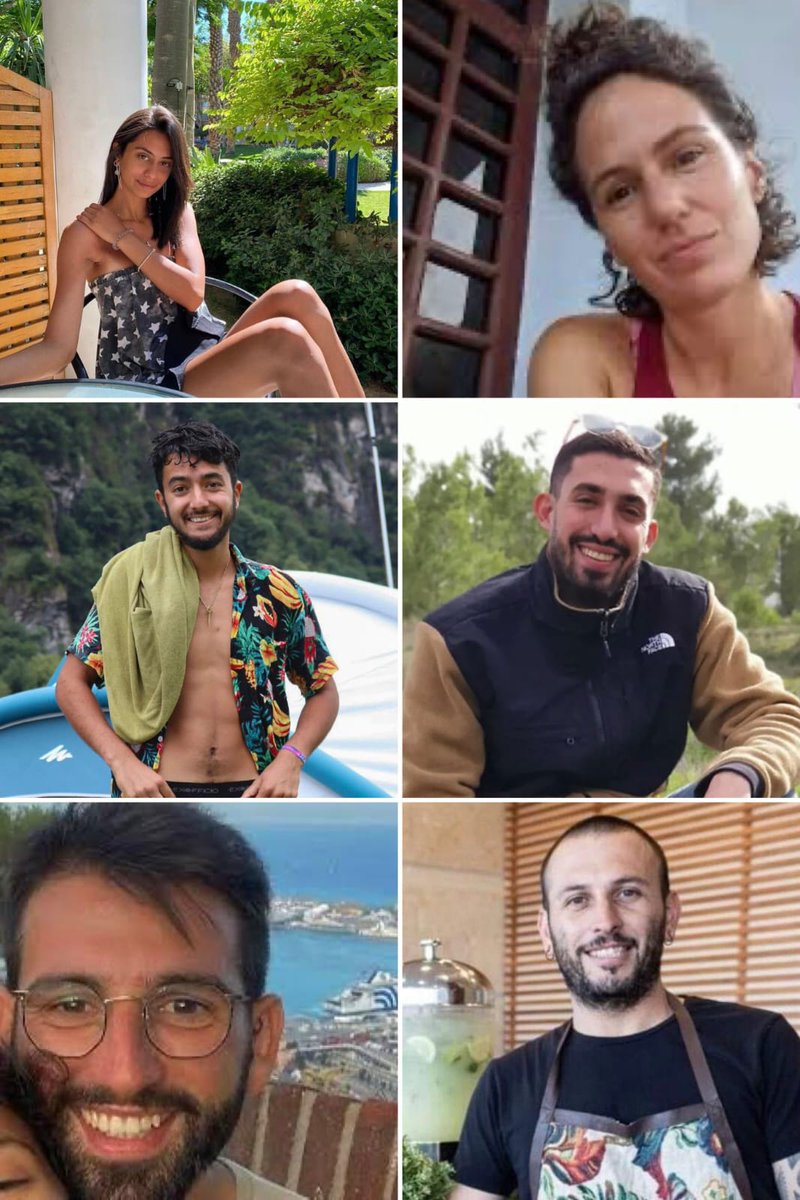 Orli Weitzman (@orliweitzman) on Twitter photo I am appalled and heartbroken๐ by the horrofic Hamas murder of six hostages. I send my deepest condolences to the families.
Hersh Goldberg-Polin 23๐ฏ๏ธ
Eden Yerushalmi 24๐ฏ๏ธ
Carmel Gat 39 ๐ฏ๏ธ
Almog Sarusi 26๐ฏ๏ธ
Alex Lubnov 32 ๐ฏ๏ธ
Ori Danino 25๐ฏ๏ธ
May their memories be a blessing I am appalled and heartbroken๐ by the horrofic Hamas murder of six hostages. I send my deepest condolences to the families.
Hersh Goldberg-Polin 23๐ฏ๏ธ
Eden Yerushalmi 24๐ฏ๏ธ
Carmel Gat 39 ๐ฏ๏ธ
Almog Sarusi 26๐ฏ๏ธ
Alex Lubnov 32 ๐ฏ๏ธ
Ori Danino 25๐ฏ๏ธ
May their memories be a blessing