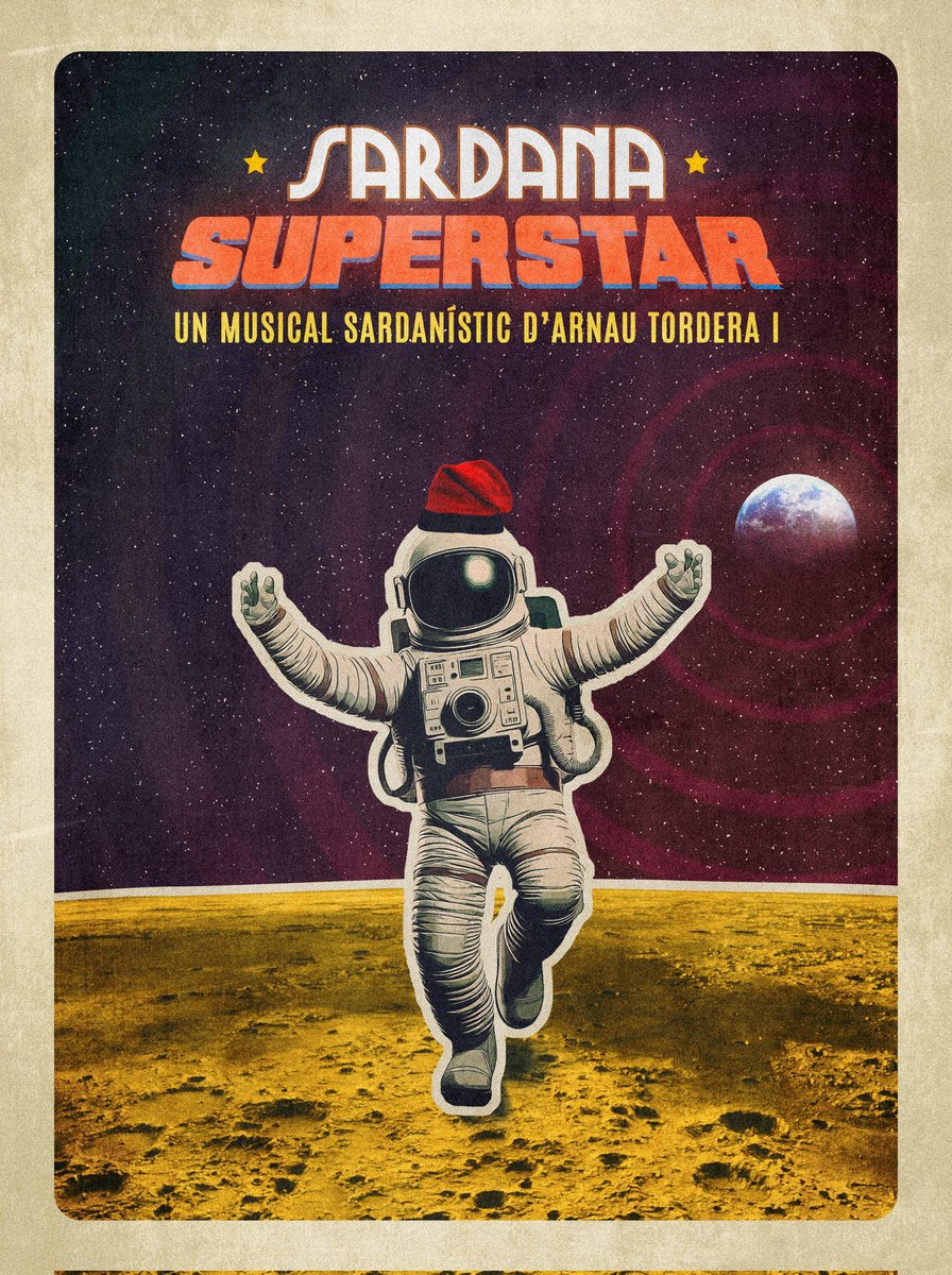 ArnauTordera's tweet photo. ⭐️SARDANA SUPERSTAR⭐️

No us perdeu el meu nou musical, la més gran bogeria que he ideat fins el dia d'avui. 

Estrena el 5 i 6 d'octubre al @Kursaalmanresa, com a pòrtic de la @FMediterrania. 

🎟️ https://t.co/6b8n4v8IBD

#FMediterrania @cultpopular_cat #obradordarrel https://t.co/IX6rhwPfIC