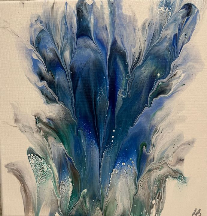 bboydRN's tweet image. Art of the Day: "Flourishing flower - blue". Buy at: ArtPal.com/bethboyd7?i=30…