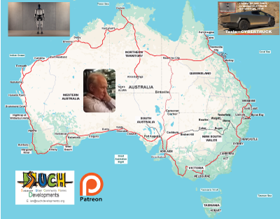SUCHDevelopment's tweet image. 😁Good day from Goonellabah, NSW, Australia. CNBC media and all media are afraid. 

  I&apos;ll embark on a six-month journey to circumnavigate Australia in two  CYBERTRUCKs and a Tesla Semi, covering 22,000 kilometres at the  beginning of February 2025.   

As we travel, we aim to…