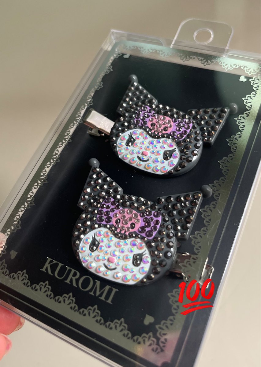 moonnn_youu's tweet photo. ❤️‍🔥เหลือ 2 ชุด เท่านั้น / หิ้วเองจากญี่ปุ่น 🇯🇵

🐰 กิ๊บเพชรคุโรมิติดแกลม (คู่ละ 599 บาทรวมส่ง)

DM / เมนชั่นมาได้เลยค่ะ 💞

#ตลาดนัดsanrio #ตลาดนัดซานริโอ้  #รับหิ้วญี่ปุ่น #กิ๊บsanrio #ชินนาม่อน #คุโรมิ #พร้อมส่ง https://t.co/infXtBINcK