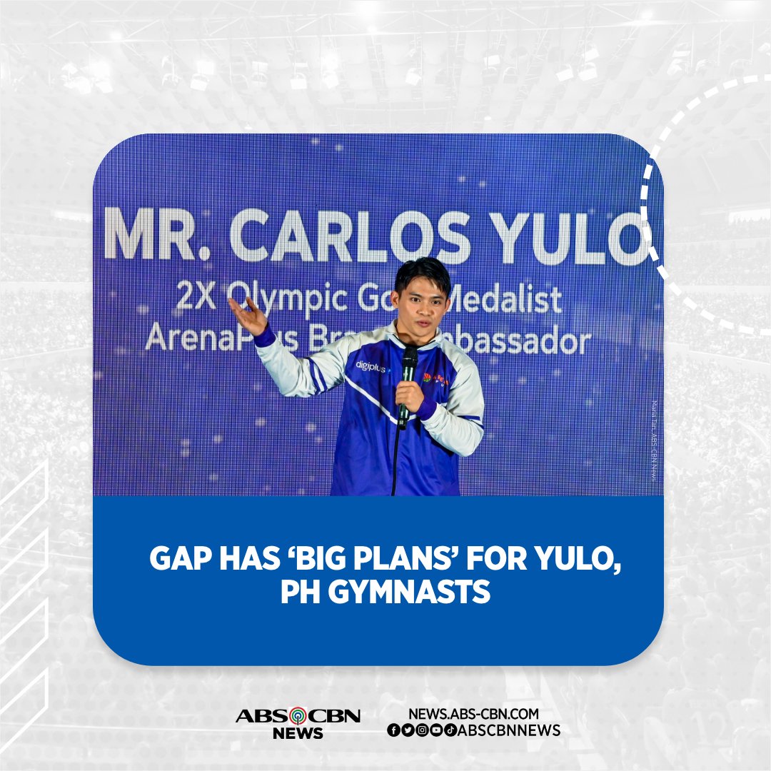 ABSCBNNews's tweet photo. Double Olympic gold medalist Carlos Yulo is expected to lead a team in the 2028 Summer Games in Los Angeles, according to the president of the Gymnastics Association of the Philippines.
READ: https://t.co/T9LMDLBWKQ https://t.co/bULszehC41