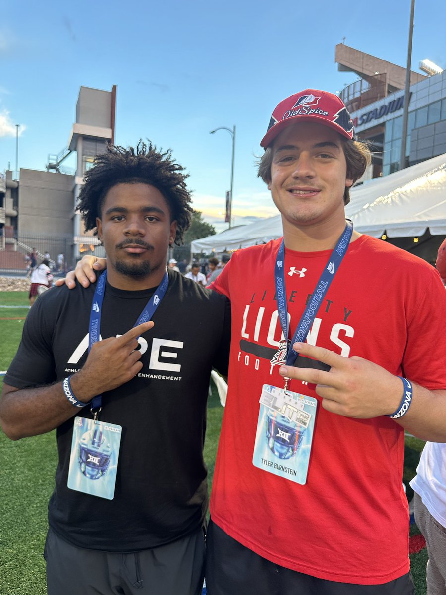 Good to see you <a href="/JacobB263/">Jacob Brown</a> at the <a href="/ArizonaFBall/">Arizona Football</a> game. Good luck this season.