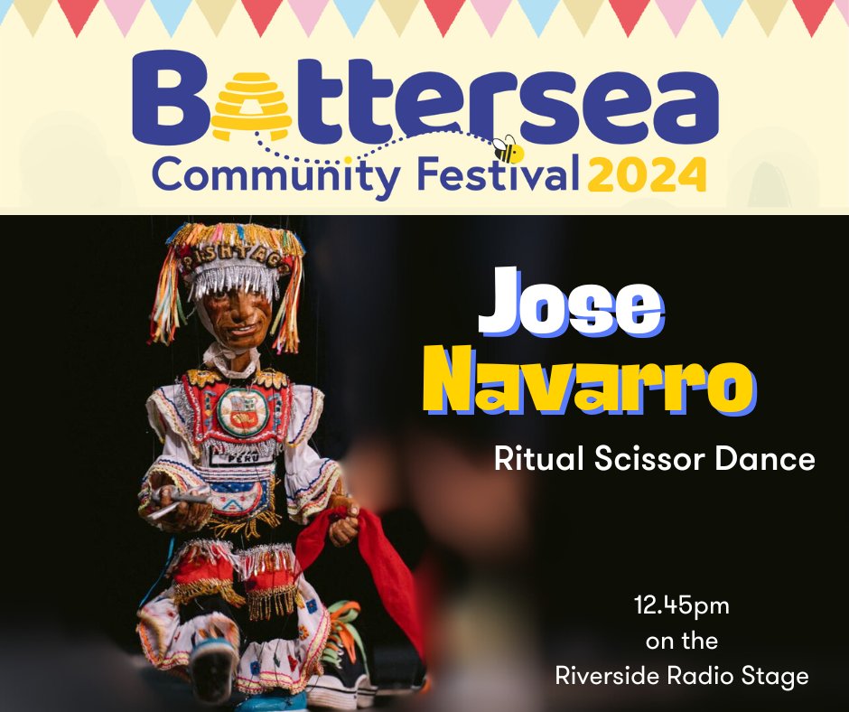Battersea Community Festival (@battersea_fest) on Twitter photo Looking forward to seeing Jose Navarro's Ritual Scissor Dance from Peru and puppetry! He'll be on the <a href="/ThisisRiverside/">Riverside Radio</a> stage this Saturday 7th September at the Battersea Community Festival in Shillington Park. Looking forward to seeing Jose Navarro's Ritual Scissor Dance from Peru and puppetry! He'll be on the <a href="/ThisisRiverside/">Riverside Radio</a> stage this Saturday 7th September at the Battersea Community Festival in Shillington Park.