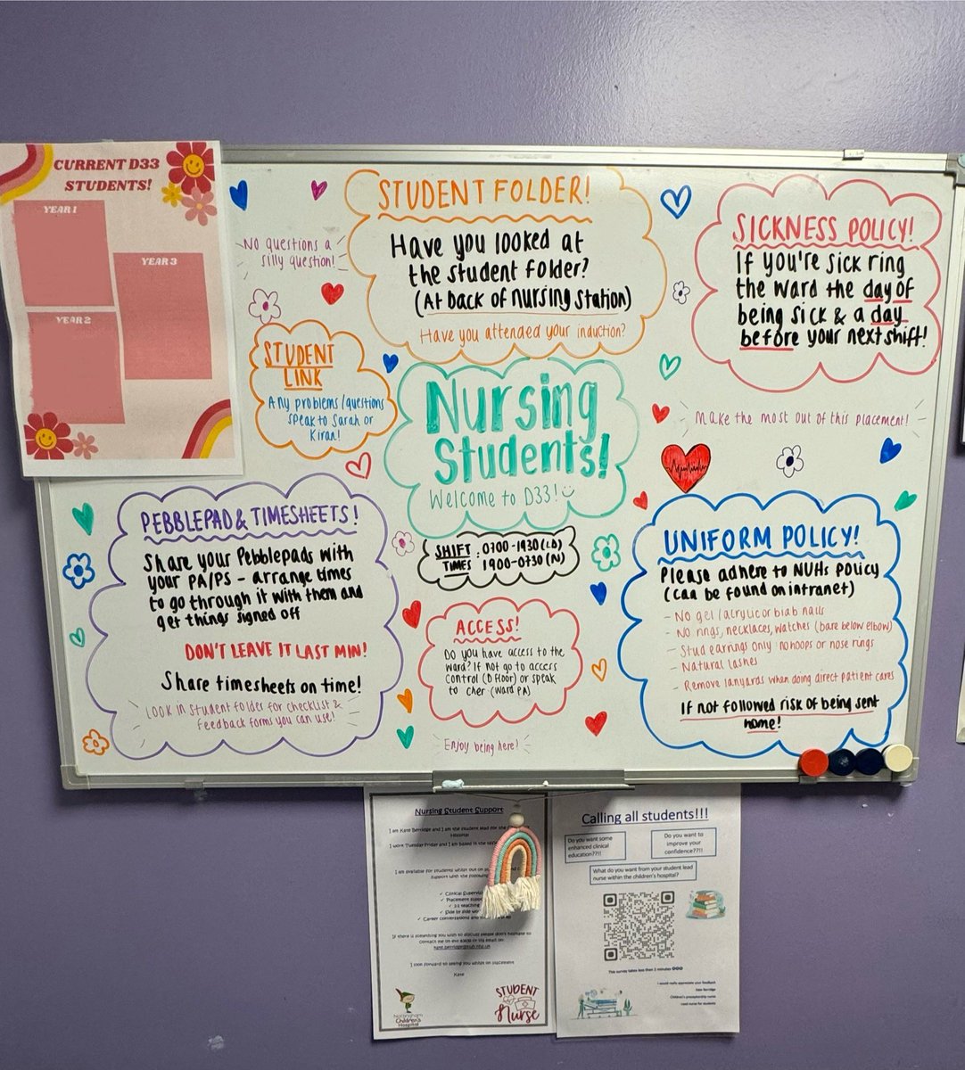 Well done to Kiran for being ‘mugged’ this month!!! Kiran has been mugged by Gemma for being supportive and helpful towards the students. Kiran has made an amazing student board for our new students starting in the up coming weeks 🩷 well done Kiran 🌸