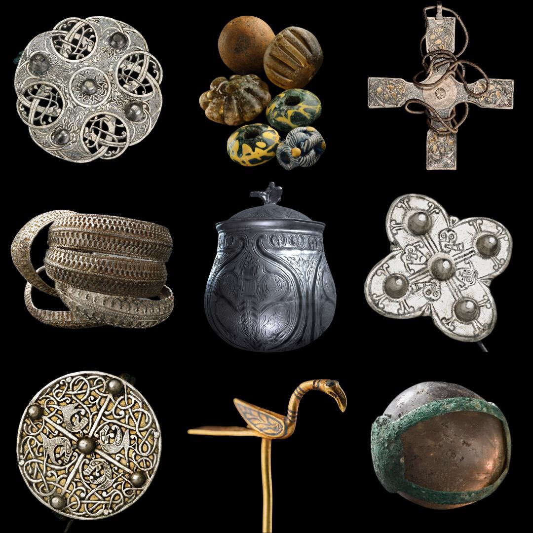 The Galloway Hoard was discovered by detectorist Derek McLennan at Balmaghie, Kirkcudbrightshire, #OTD in 2014. Deposited around AD 900, it is both Scotland’s earliest Viking-Age hoard and the richest ever found in Britain and Ireland. ©National Museums Scotland