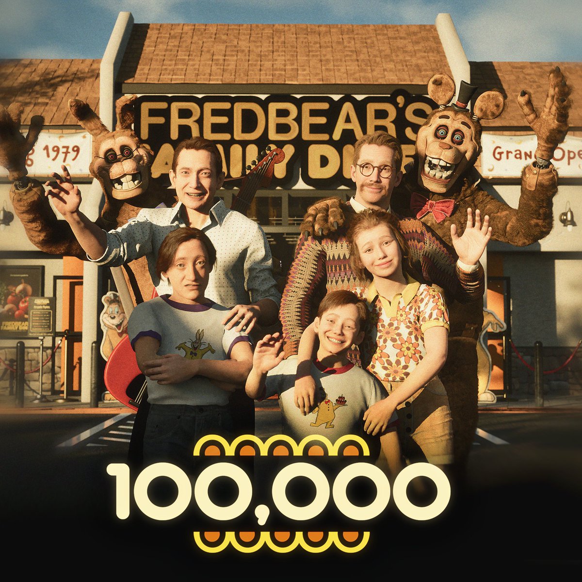 100,000 Subscribers and 10,000,000 Video Views.

If I told the Jake I was a year ago we'd be hitting these numbers, I'd have told me I was insane, or that I was hitting the Freddy FazBong™ a little too hard.

Thank you, thank you all so much. 🧡

#FredbearsFamilyDiner #FNAF