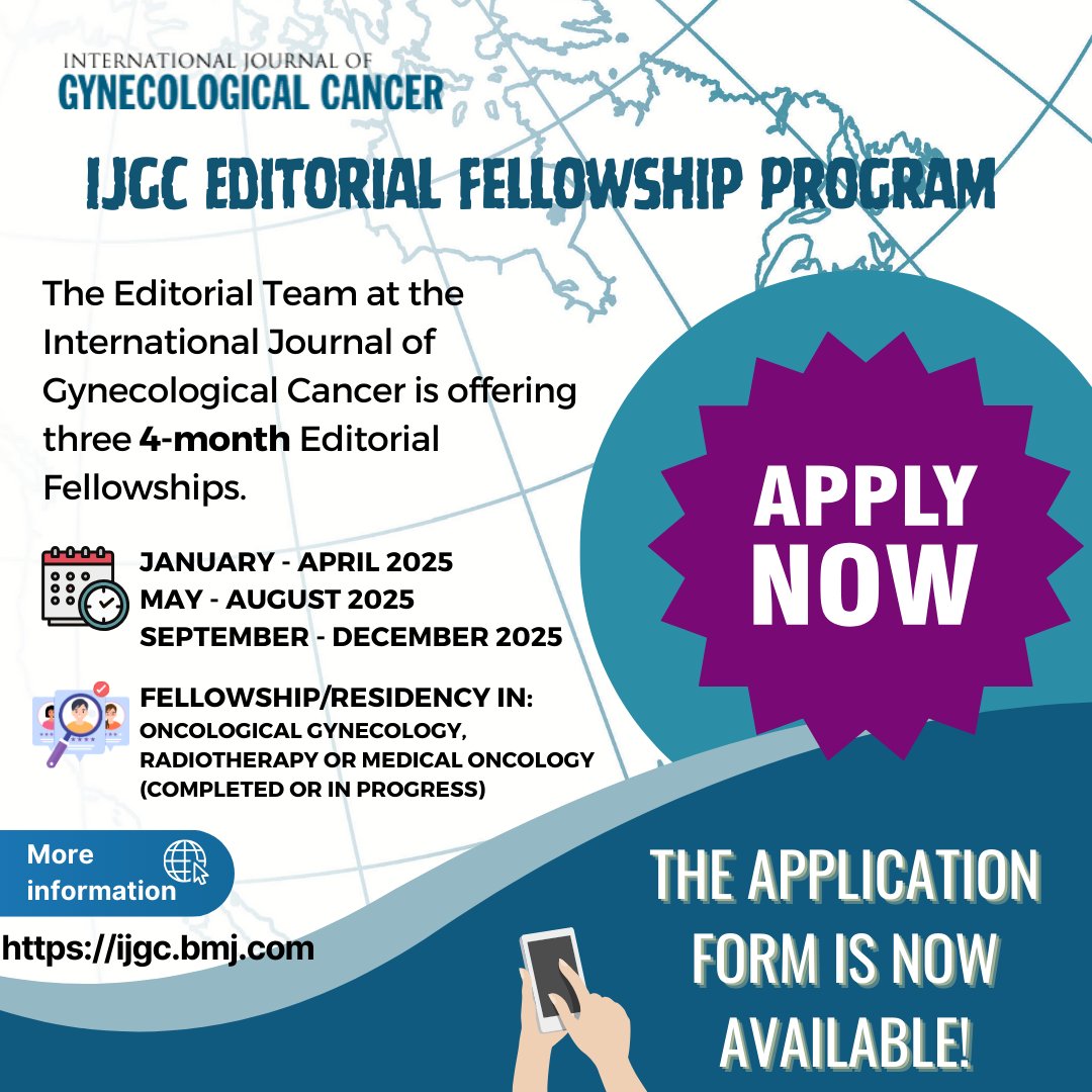 IJGC (@ijgconline) on Twitter photo ๐ฃ ๐ฃ
The application form is now available!
If you're interested in becoming an #EditorialFellow, apply today!
๐ป bit.ly/3X4qXFf
โ ๏ธ Applications are being accepted from September 1 to October 15, 2024.
<a href="/pedroramirezMD/">Pedro T Ramirez</a> <a href="/HsuMd/">Arthur_HC_Hsu</a> <a href="/JayrajAarthi/">Aarthi S Jayraj</a> <a href="/AndreFernandes2/">Andreina Fernandes</a> ๐ฃ ๐ฃ
The application form is now available!
If you're interested in becoming an #EditorialFellow, apply today!
๐ป bit.ly/3X4qXFf
โ ๏ธ Applications are being accepted from September 1 to October 15, 2024.
<a href="/pedroramirezMD/">Pedro T Ramirez</a> <a href="/HsuMd/">Arthur_HC_Hsu</a> <a href="/JayrajAarthi/">Aarthi S Jayraj</a> <a href="/AndreFernandes2/">Andreina Fernandes</a>