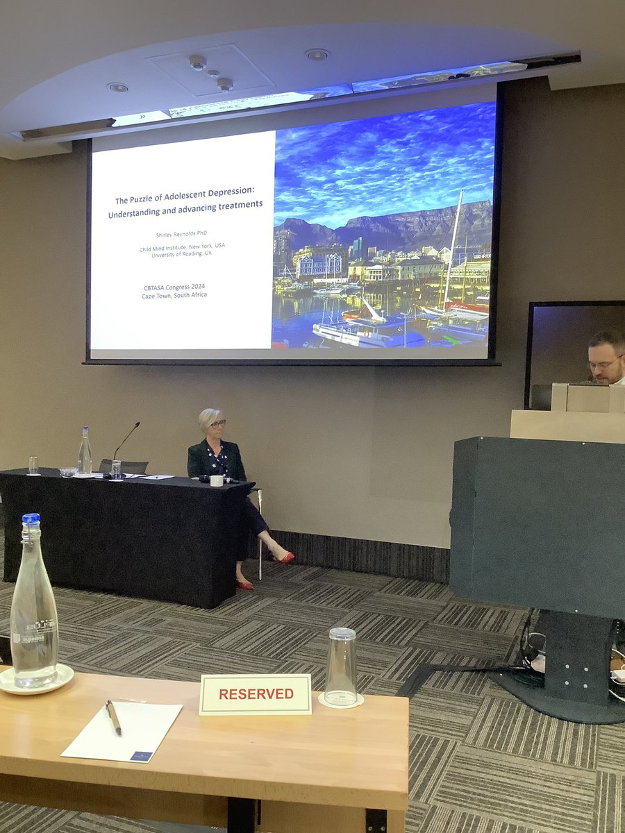 Maria Loades (@marialoades) on Twitter photo <a href="/CBTASApsych/">CBTASA - The CBT Association of South Africa</a> inaugural conference day 3 @DrS_Reynolds from <a href="/childmindinst/">Child Mind Institute</a> is about to tell us about the puzzle of adolescent depression. A short 🧵…. <a href="/CBTASApsych/">CBTASA - The CBT Association of South Africa</a> inaugural conference day 3 @DrS_Reynolds from <a href="/childmindinst/">Child Mind Institute</a> is about to tell us about the puzzle of adolescent depression. A short 🧵….