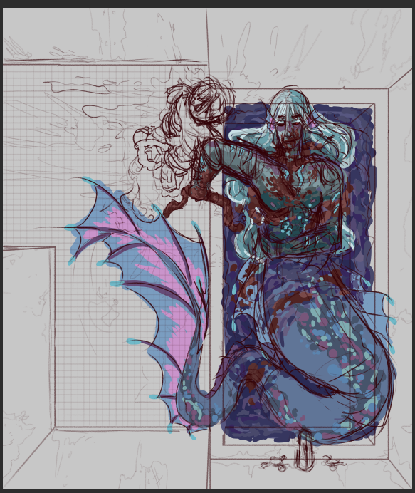 WKaisken's tweet photo. progress of roughing in color https://t.co/NcDO93OinT