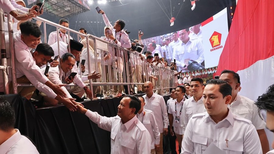 Apel Kader Partai Gerindra, Indonesia Arena, Jakarta.