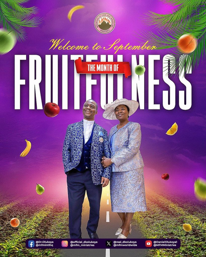 MFMWorldwide's tweet photo. In this Ember month, your blood will not be used to balance the enemy's demonic account in the mighty name of Jesus
Welcome to the month of Fruitfulness 

Happy New month.
#Happynewmonth #september
#newmonth
@REAL_DKOLUKOYA https://t.co/2KwrWNdyUq