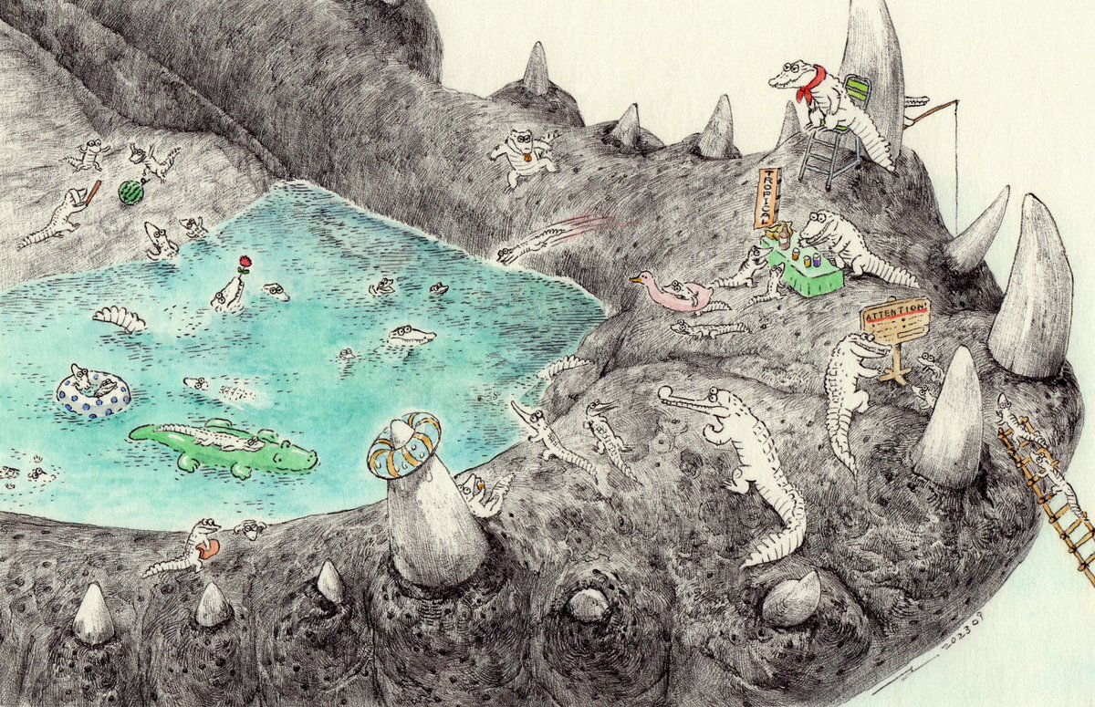 #私の個性はきっと誰かにささる
🐊🐊🐊🐊 