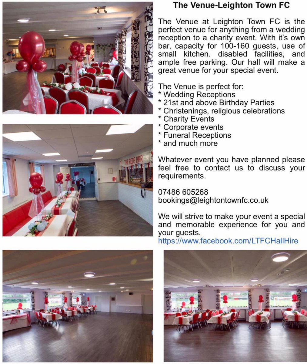 The Venue Bell Close-Leighton Town FC (@ltfchallhire) on Twitter photo 
