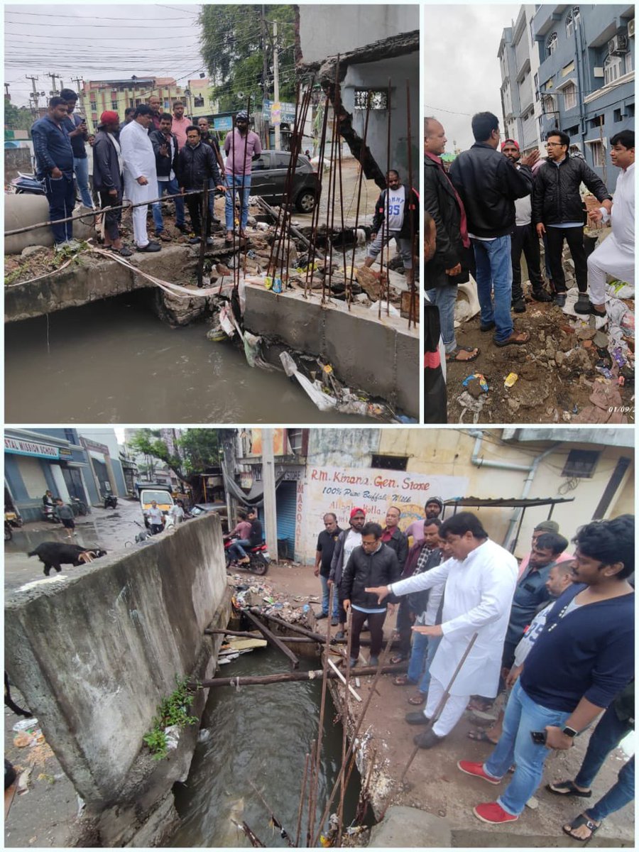 Sir/ Madam, inspection of SNDP Nala at Moula ka Chilla of Dabeerpura along with Corporator&amp; SE maintenance 
<a href="/CommissionrGHMC/">Commissioner GHMC</a> 
<a href="/GHMCOnline/">GHMC</a> 
<a href="/gadwalvijayainc/">Vijayalaxmi Gadwal, GHMC MAYOR</a> 
<a href="/PrlsecyMAUD/">Prl Secy MAUD.</a> 
<a href="/TelanganaCMO/">Telangana CMO</a>