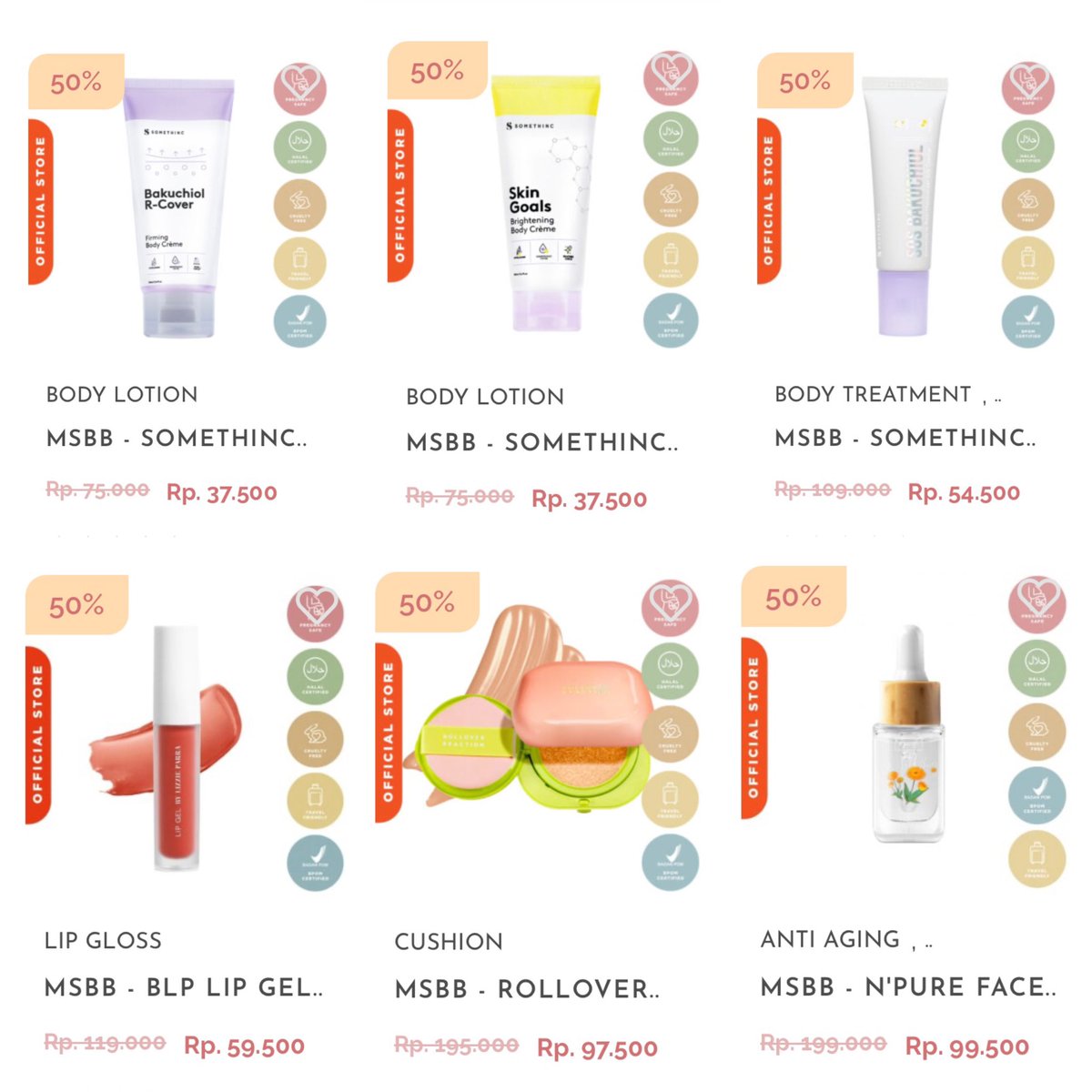 SEMUANYA DISKON SETENGAH HARGA😱

Ada Somethinc, BLP, Rollover Reaction, dan NPURE.

Checkout pakai kode ini biar makin miring!
MSBBRT50% : Diskon 50% (maks 10k)
MSBBRT20K : Diskon 20k
MSBBRTGO10K : Potongan Ongkir 10k

myskinbutbetter.com/flash-sale/