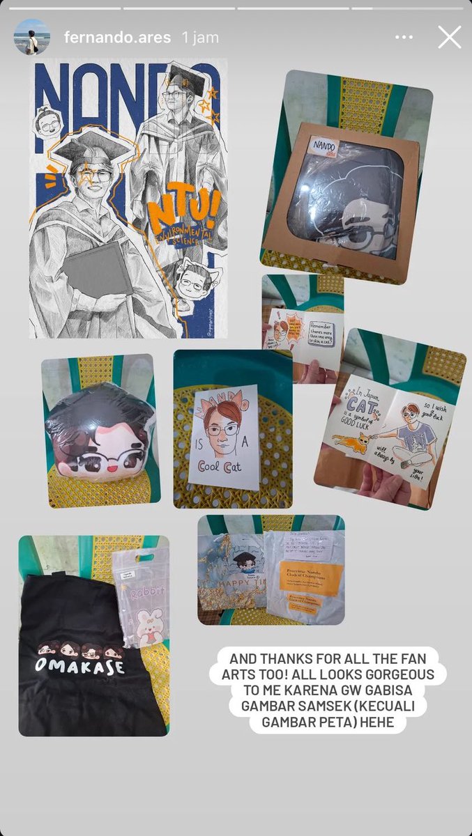 szpieeyy's tweet photo. makasi banyak buat mama dan cece nya nando udah mau unboxing gift nya krn kehalang jarak dan waktu juga buat nando bisa buka gift nya. terharu bgt mana difotoin satu" itu suratnya lagi biar nando juga baca🥹 #nandosedunia #nando https://t.co/UqASrMoyLO