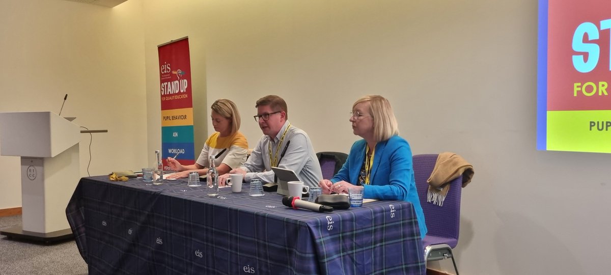 Introductory remarks from EIS National President, Allan Crosbie, celebrating the conclusion of the <a href="/EISFela/">EISFela</a> FE pay dispute, and noting <a href="/EISGlasgow/">EIS Glasgow</a> opening a statutory ballot on cuts to teachers numbers.