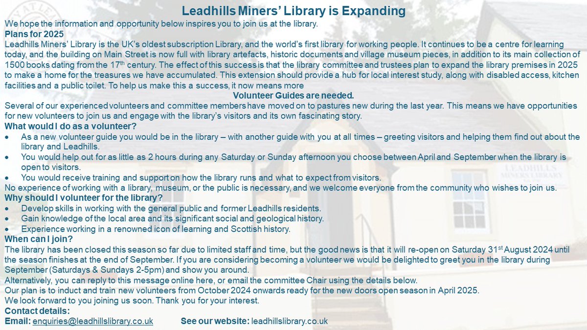 Leadhills Library📚🏴⛰️⛏️ tweet media