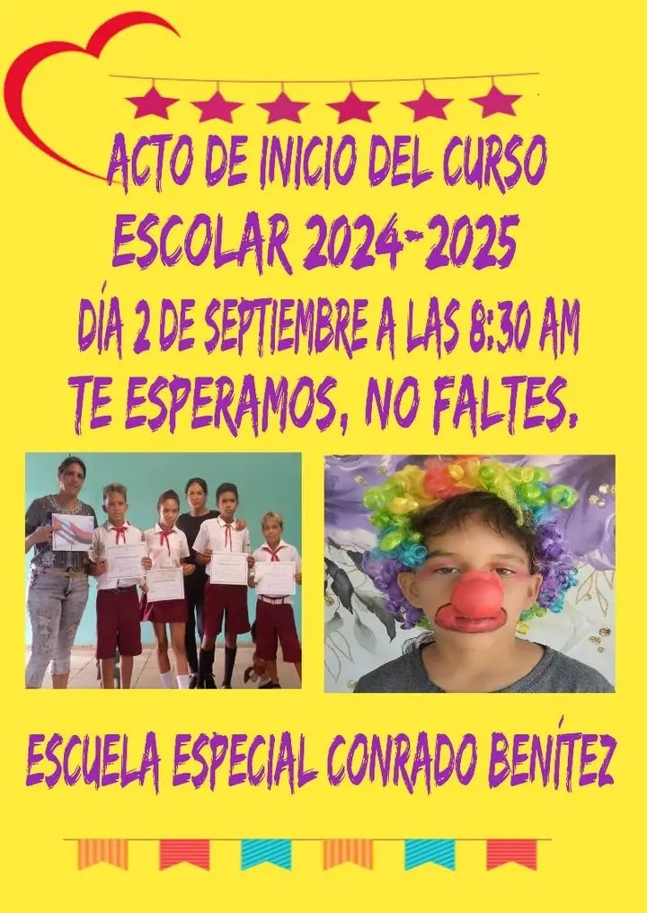 Reyesmaisi's tweet photo. La Escuela Especial Conrado Benítez García de aquí de #Maisí, también recibe a sus pequeños. Todo listo para enfrentar el curso escolar 2024-2025. Felicidades a todos lo que hacen posible la educación #EnCuba. https://t.co/RwPFxkkyVU
