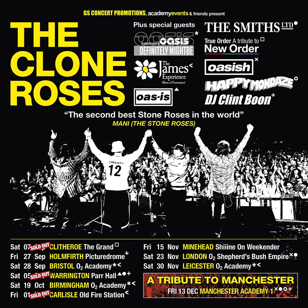 Back on the road next Saturday, some shows already sold out, others about to. Tickets usually around £22.50 and include 3 or 4 bands. Hope you can join us, RT and tag in friends / family 🍋🍋