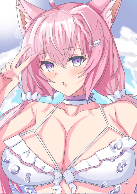まだまだ暑い日が続いているので水着こよちゃん再掲 