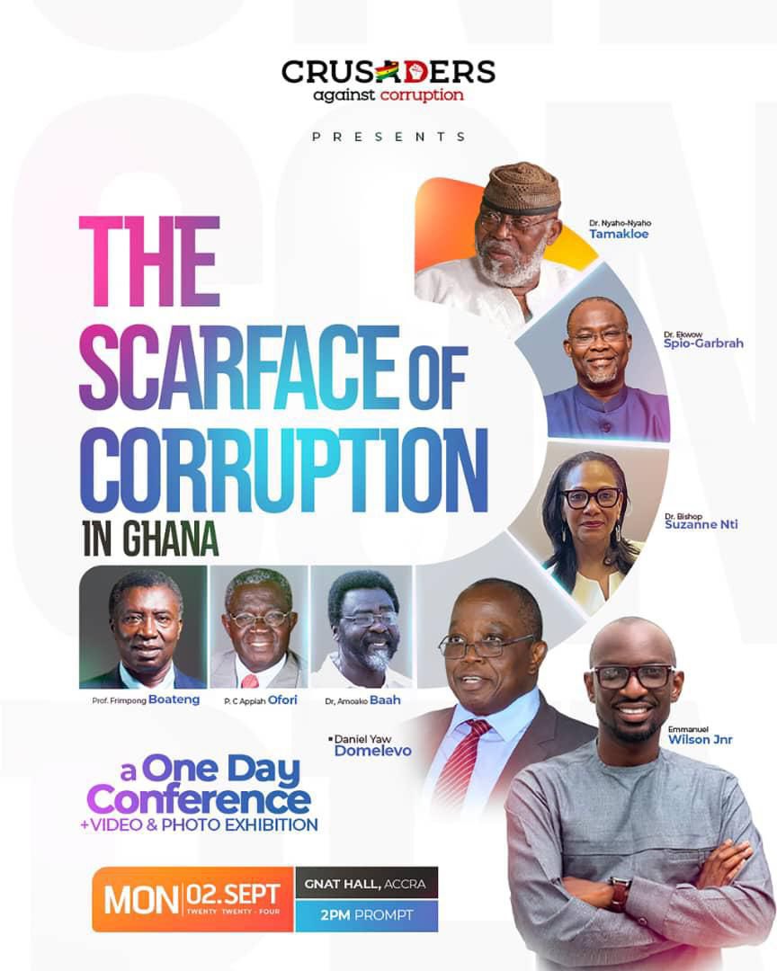 Eugene Edi (@edieugene) on Twitter photo Join <a href="/Crusadersghana/">Crusaders Against Corruption</a> for insightful talks on corruption by Ghana's top experts. Join us at GNAT Hall, Sept 2nd at 2pm!
#GhanaReform
#AntiCorruptionGhana Join <a href="/Crusadersghana/">Crusaders Against Corruption</a> for insightful talks on corruption by Ghana's top experts. Join us at GNAT Hall, Sept 2nd at 2pm!
#GhanaReform
#AntiCorruptionGhana