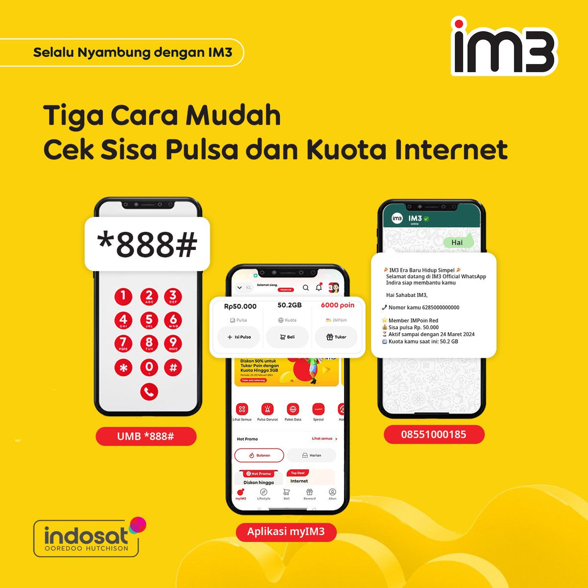 IM3 Care tweet media