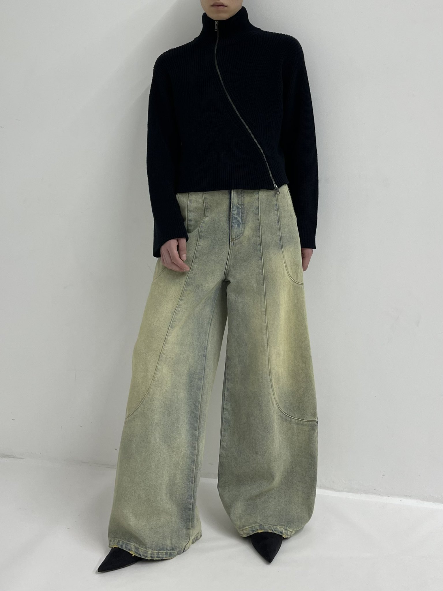 値下げ！GOAT ESSENCE TUCK WIDE DENIM PANTS TUCK WIDE DENIM PANTS – GOAT ESSENCE