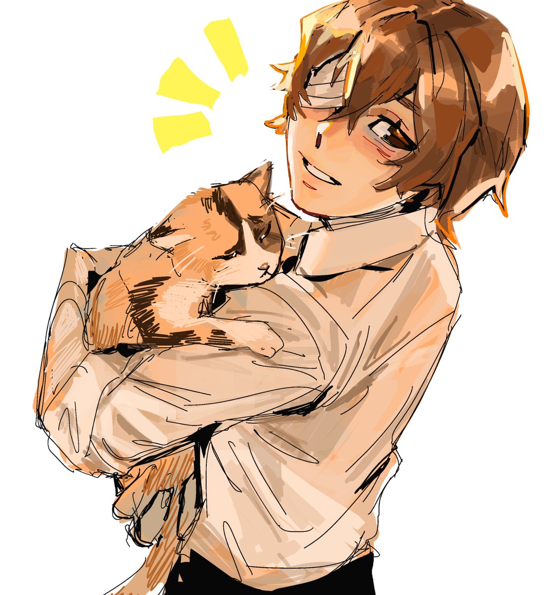 DAZAI N MII CHAN DOODLE 😼 #BSD
