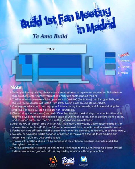 emluvBuild's tweet photo. The way Biuโs FM always has more VVIP (B) and VIP(L) tickets and still sold out ๐๐๐
I can hear the cryโs ๐คฃ๐คฃ๐คฃ
FM TE AMO BUILD SALES
#BuildComingToSpain
@JakeB4rever https://t.co/vidoD3NQTo