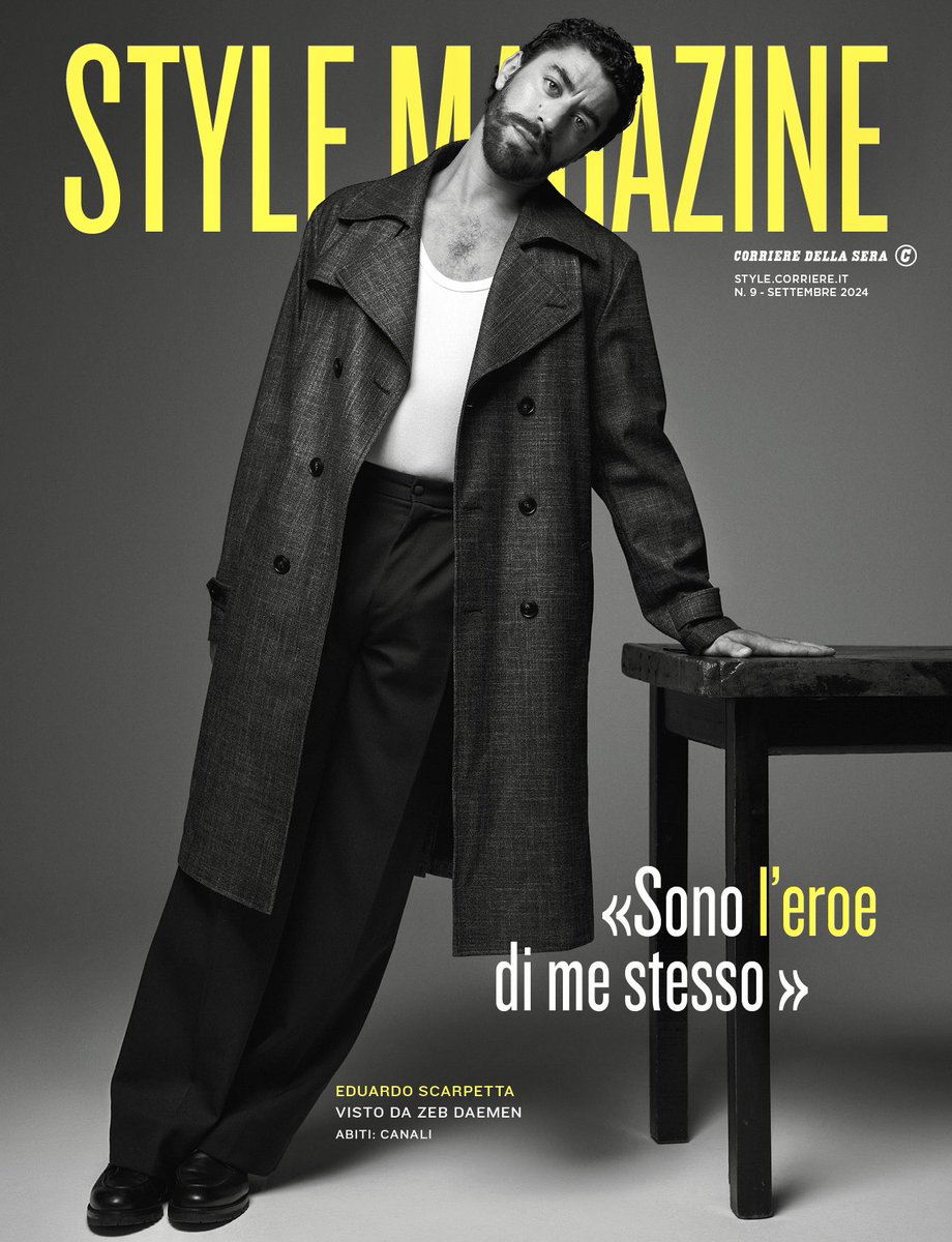 Ale Calascibetta (@a_calascibetta) on Twitter photo #eduardoscarpetta in copertina #stylemagazine martedì 3 settembre con <a href="/Corriere/">Corriere della Sera</a> #eduardoscarpetta in copertina #stylemagazine martedì 3 settembre con <a href="/Corriere/">Corriere della Sera</a>