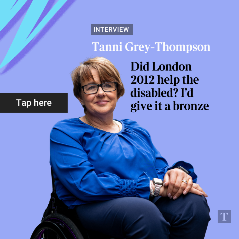 thetimes's tweet photo. 🗣️ “I’ve had a lot of people say to me, ‘Well, 2012 changed the world for disabled people’. No, it really didn’t," says @Tanni_GT, wheelchair-racing legend.

Read the full interview ⬇️