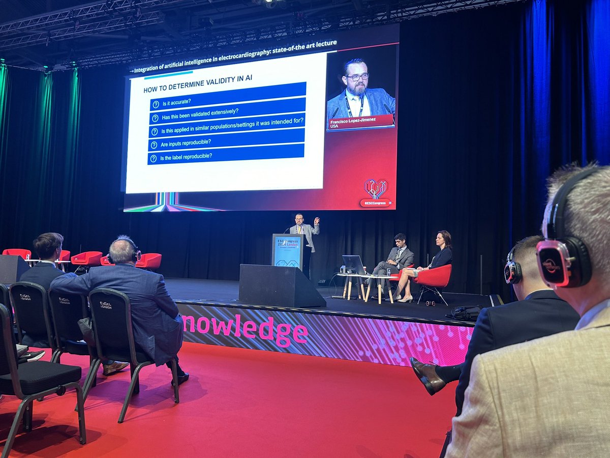 Mayo Clinic CV (@mayocliniccv) on Twitter photo Kicking off Day 3 of #ESCCongress with an informative and inspiring presentation from <a href="/DrLopezJimenez/">Francisco Lopez-Jimenez, MD</a> about the future of integrating #AI with #electrocardiography, including how to determine validity of #artificialintelligence models. <a href="/MayoClinic/">Mayo Clinic</a> <a href="/escardio/">European Society of Cardiology</a> Kicking off Day 3 of #ESCCongress with an informative and inspiring presentation from <a href="/DrLopezJimenez/">Francisco Lopez-Jimenez, MD</a> about the future of integrating #AI with #electrocardiography, including how to determine validity of #artificialintelligence models. <a href="/MayoClinic/">Mayo Clinic</a> <a href="/escardio/">European Society of Cardiology</a>