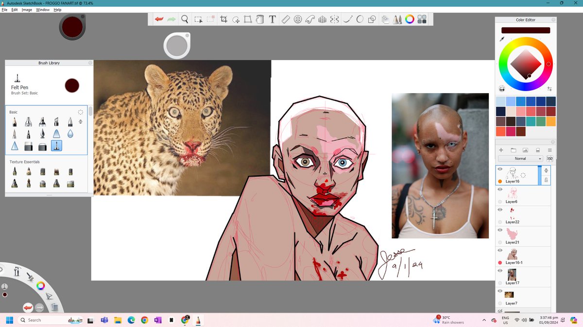 New banger drop! With inspos beside her : &lt;&lt;
#lfartcommissioner
#ArtInspiration 
#ArtistOnTwitter 
#lookingforanartisttocommission
#commissionopen 
#artistlookingforwork
