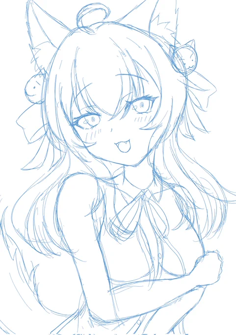 #みん絵こ 久しぶりにみねこさんのラフを