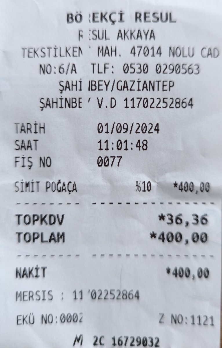 Gaziantep'te Resul Börek'ten bir ay önce katmeri 300 TL'ye,  2 hafta önce aldım 350 TL'ye, şimdi ise 400 TL'ye aldım! Yani bu işin denetimini yapan yok mu? Neye göre kime göre zam yapılıyor?

<a href="/gantepvaliligi/">Gaziantep Valiliği</a> <a href="/kemalcebervali/">Kemal Çeber</a> <a href="/GaziantepBeld/">Gaziantep Büyükşehir</a> <a href="/SehitkamilBel/">Şehitkamil Belediyesi🇹🇷</a> <a href="/umutymz/">Av.Umut YILMAZ</a> <a href="/okkesozeksi/">Ökkeş Özekşi</a>